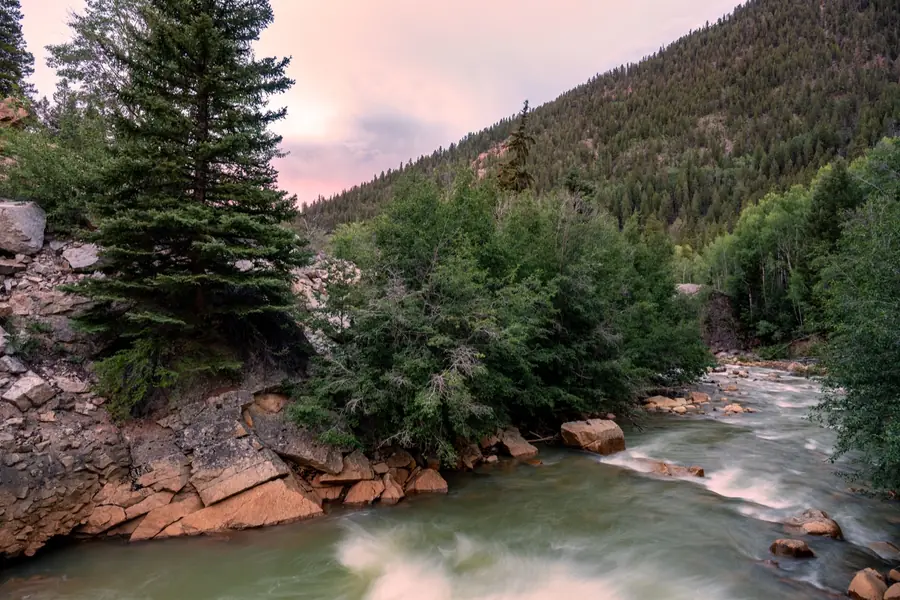 Colorado river at sunset